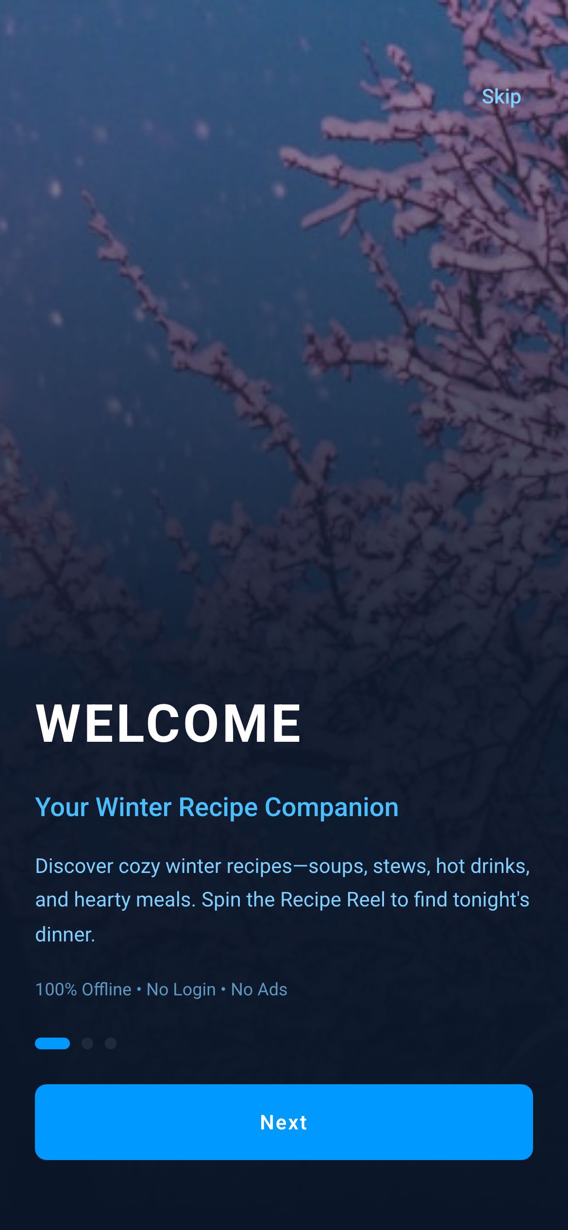 Winter Recipe Randomizer screenshot